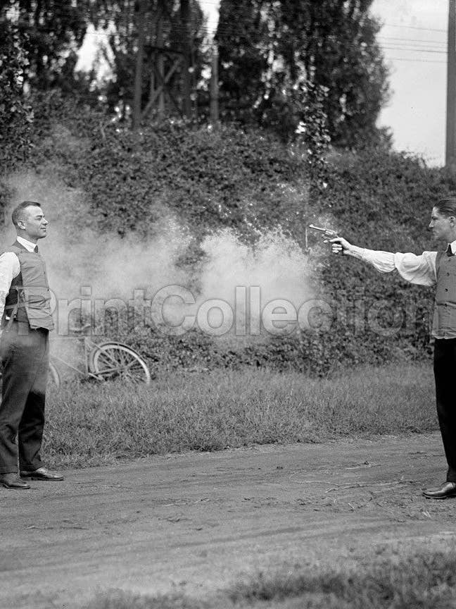 Human Dummy, Testing Bulletproof Vest, 1923 for wholesale by Print Collection