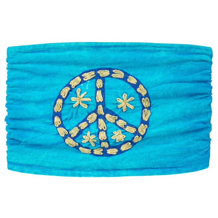 Benjamin International - Wholesale Fashion Headband - Women's - PEACE HEADBAND ASSORTED COLORS1