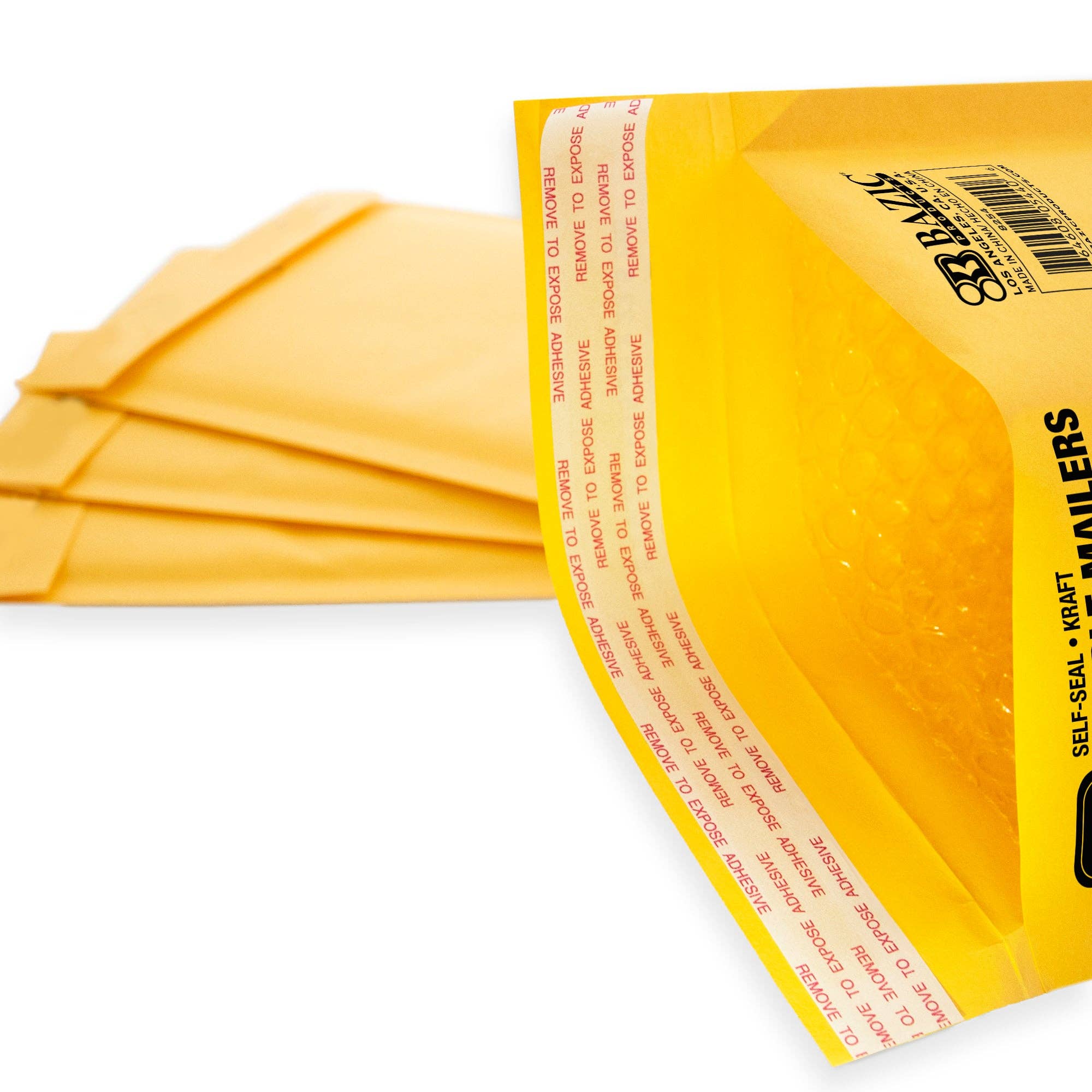 Luna Office Supply -  Everyday Essential - Wholesale Envelopes - Self-Seal Bubble Mailers (#000) 4" X 7.25"4