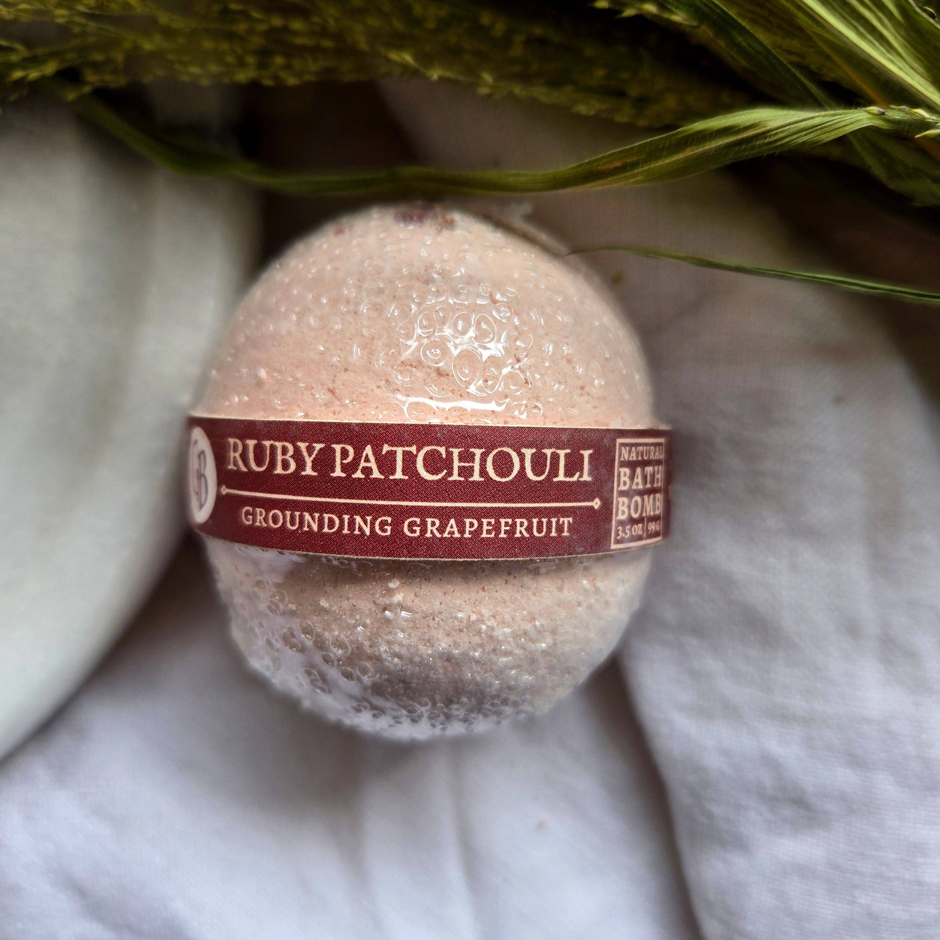 Gnat and Bee - Wholesale Bath Bomb/Fizz - Ruby Patchouli: Bath Bomb2