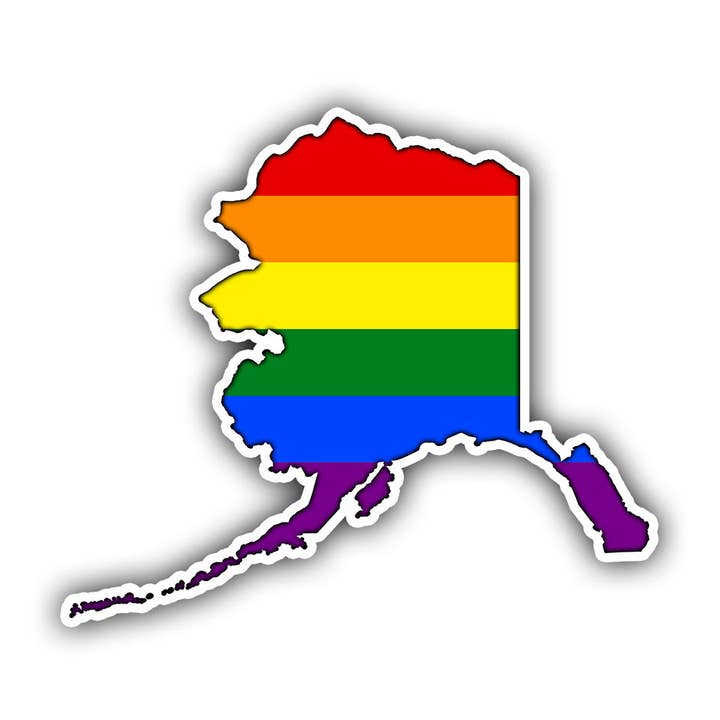 AK LGBT Colors Sticker for wholesale by HackStickers