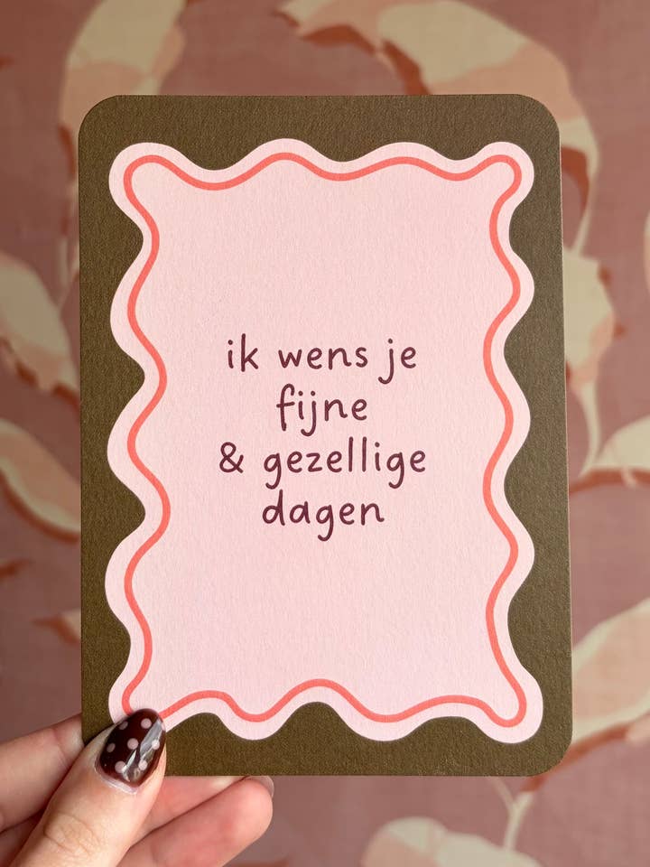 Ik Wens Je Fijne & Gezellige Dagen voor wholesale door everythinggifts