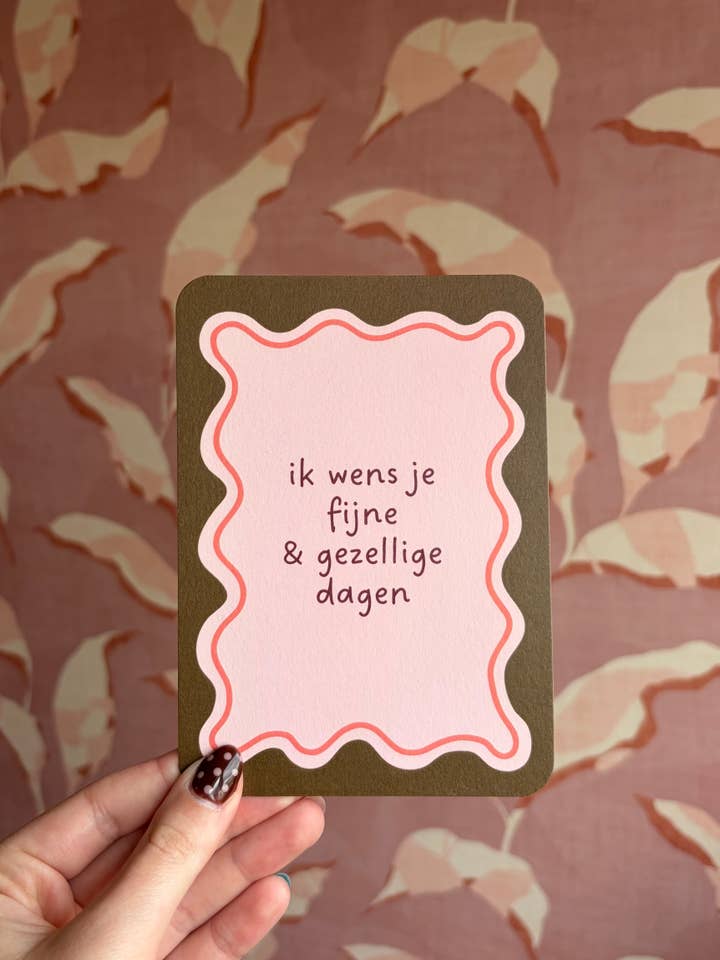 Ik Wens Je Fijne & Gezellige Dagen voor wholesale door everythinggifts