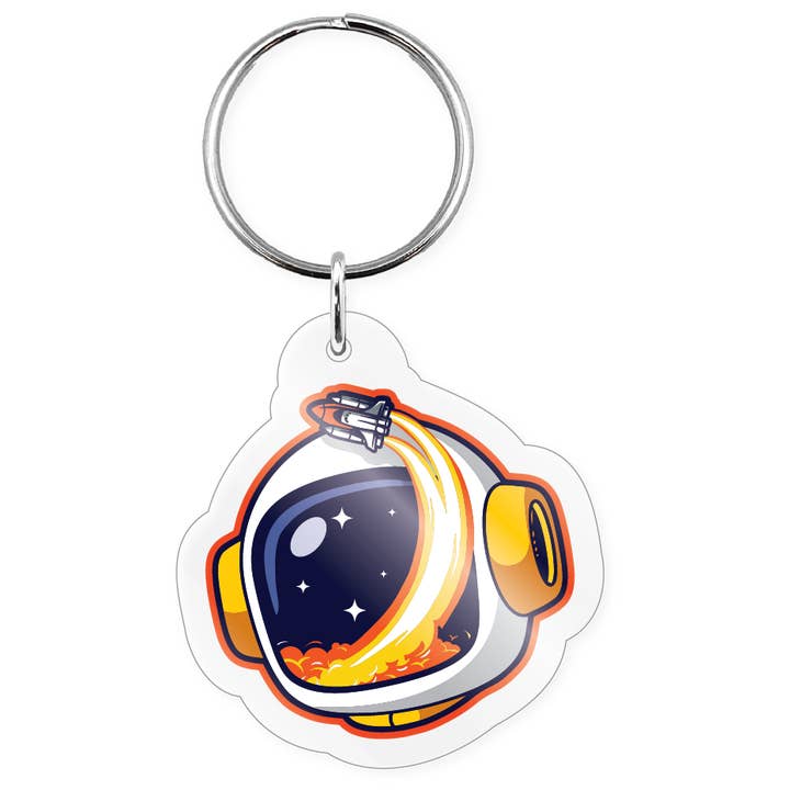 Morris Magnets - Wholesale Keychain - Unisex - Keychain - Astronaut Shuttle Helmet