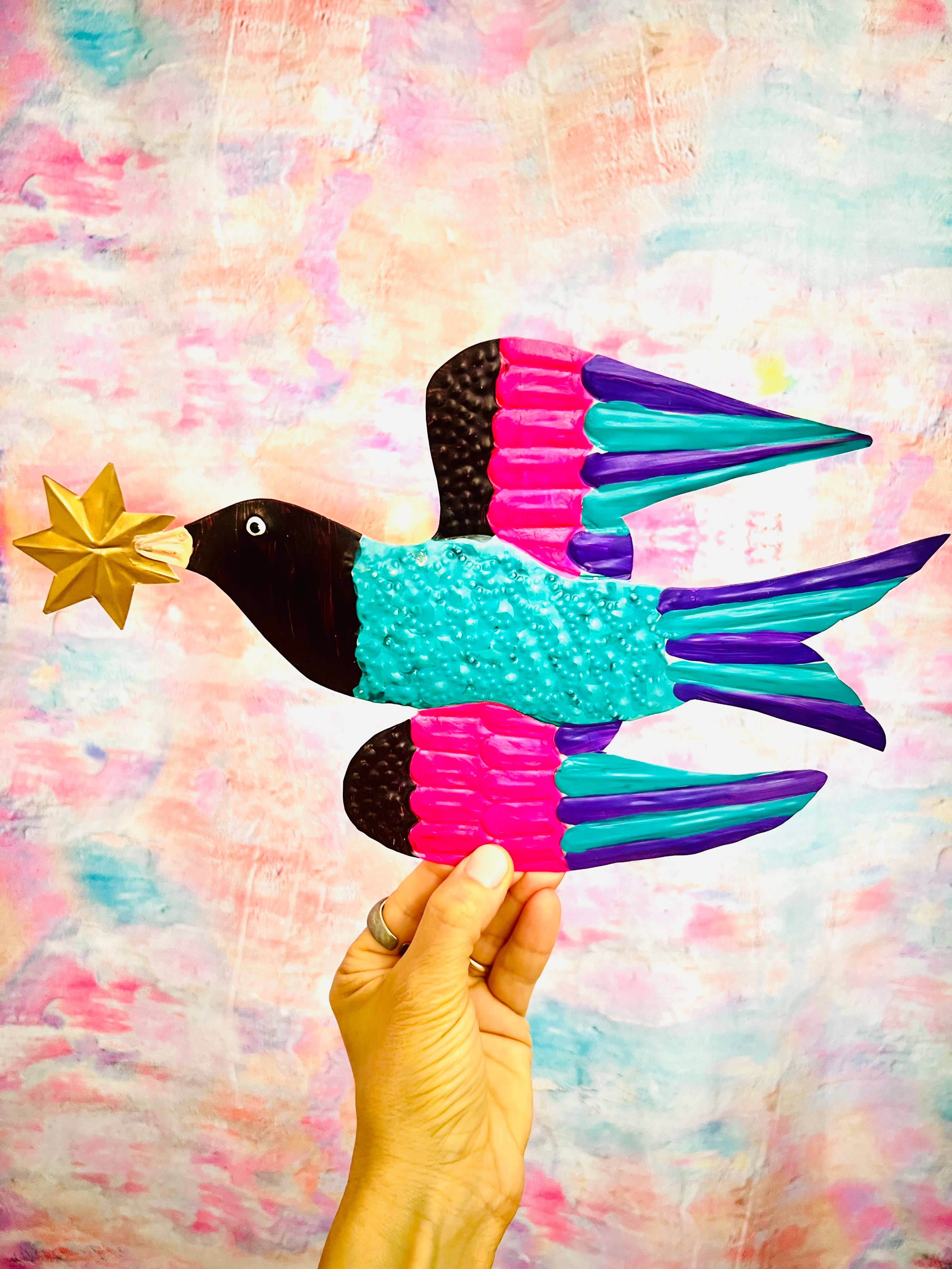 PINK PAMPAS - Wholesale Wall Accent - Rondine con Stella1