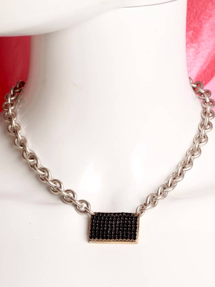 Plaque Necklace for wholesale by Erminie For Ermine