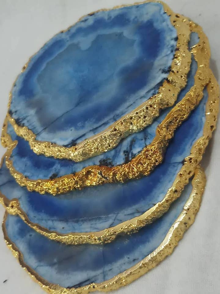 Natural Agate Coaster for wholesale by AmazeU