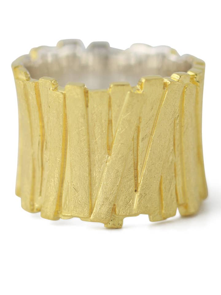 anello in argento «Eldorado» placcato oro per la vendita all'ingrosso da parte di Campur GmbH