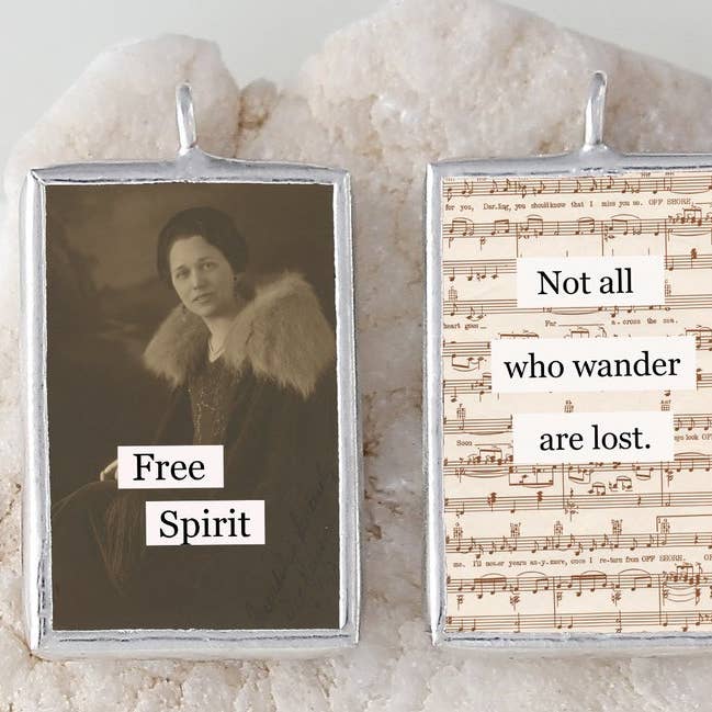 Free Spirit Soldered Art Charm for wholesale by Jennifer Dahl Designs LLC