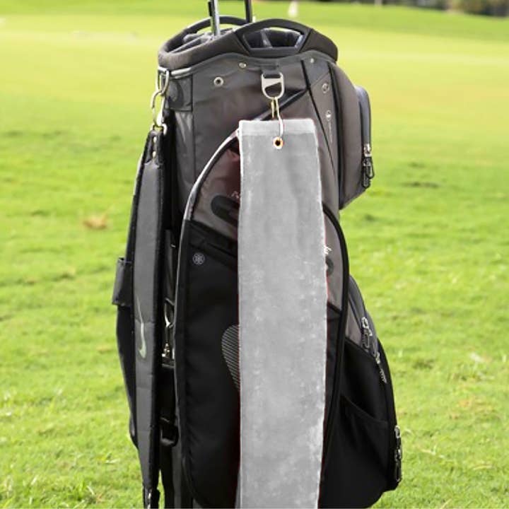 Pro Towels - Vente Serviette de sport - Serviette de golf à trois volets en velours platine : œillet et crochet14