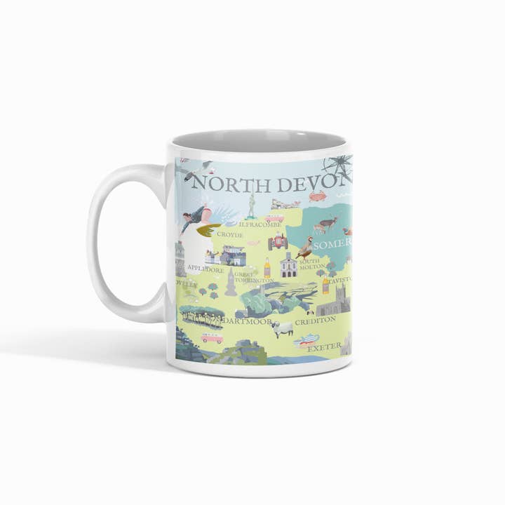 Betty Boyns Designs – wholesale Coffee mug – ILLUSTRATED MAP MUGS40