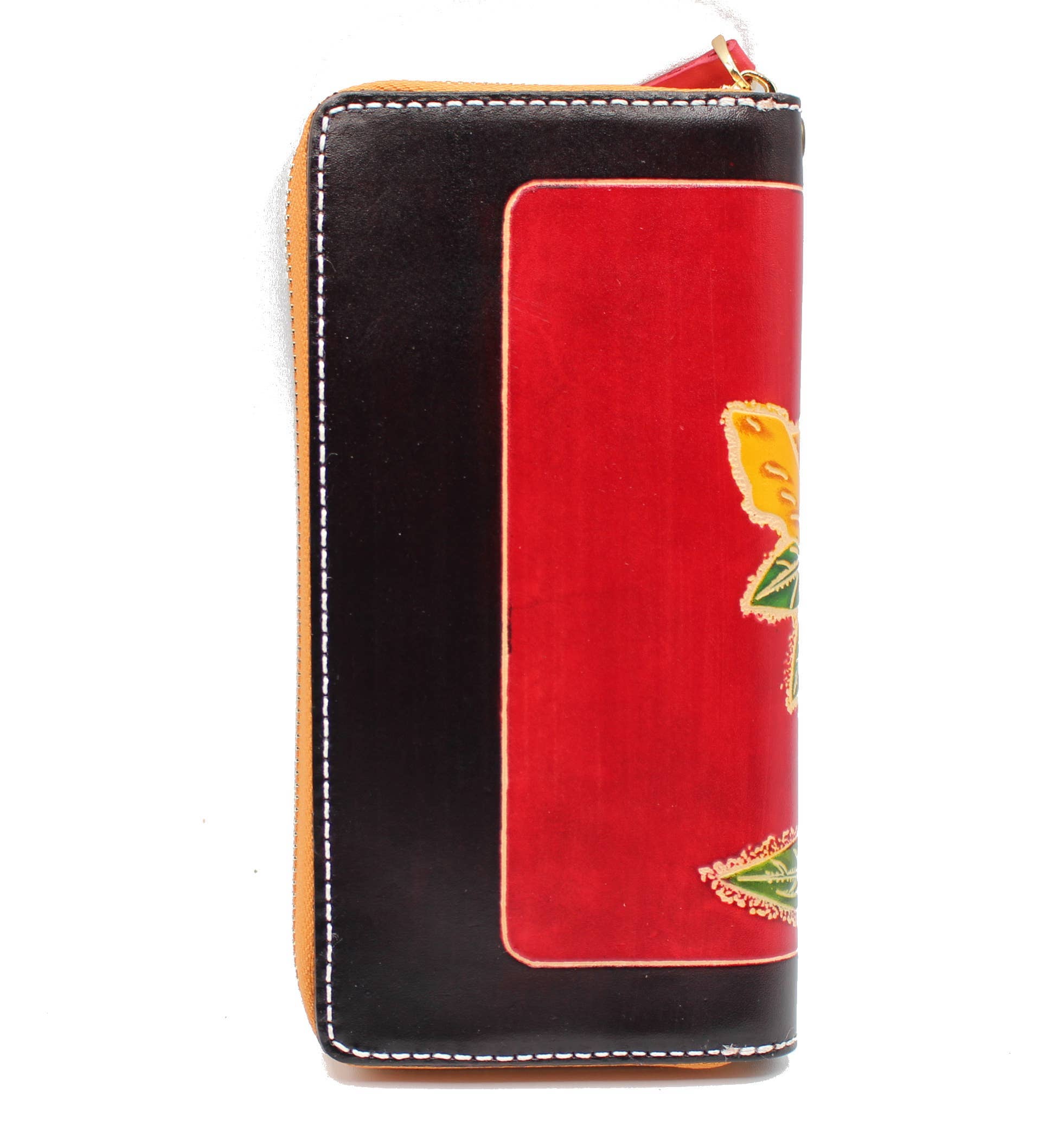 Sunflower Handmade leather inc - Vente Portefeuille – femme - Portefeuille Papillon en Cuir Fait Main - Xlw-193