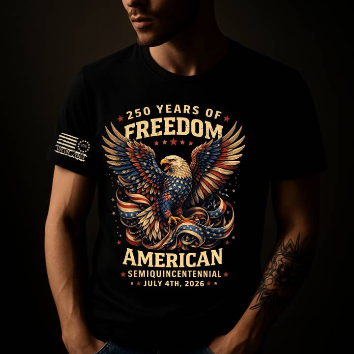 250 Years Of Freedom Sweatshirts & Tees for wholesale by Whiskey & Lace Outfitters /The Longhorn Hippie Co.