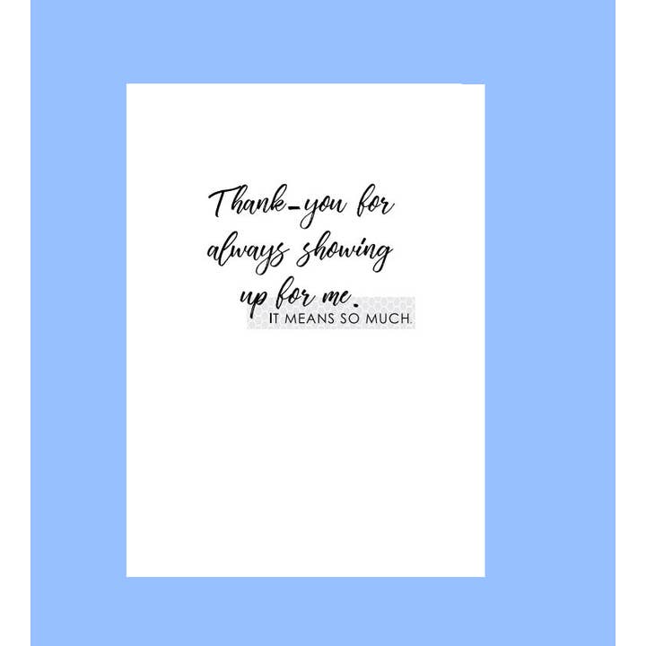 Bedankt voor je komst kaart voor wholesale door What She Said Creatives