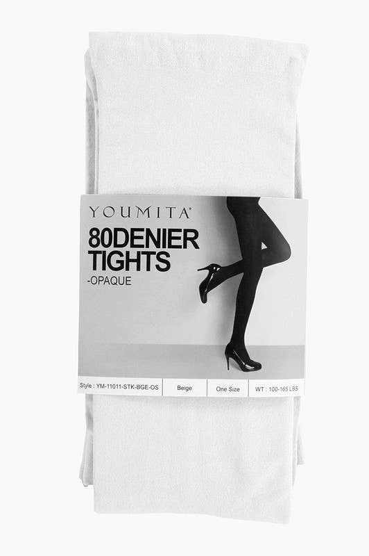 Best Underwear Line - Wholesale Tights - Women's - Non-run Opaque Tights with Non-binding Waistband-YM-ST-110114