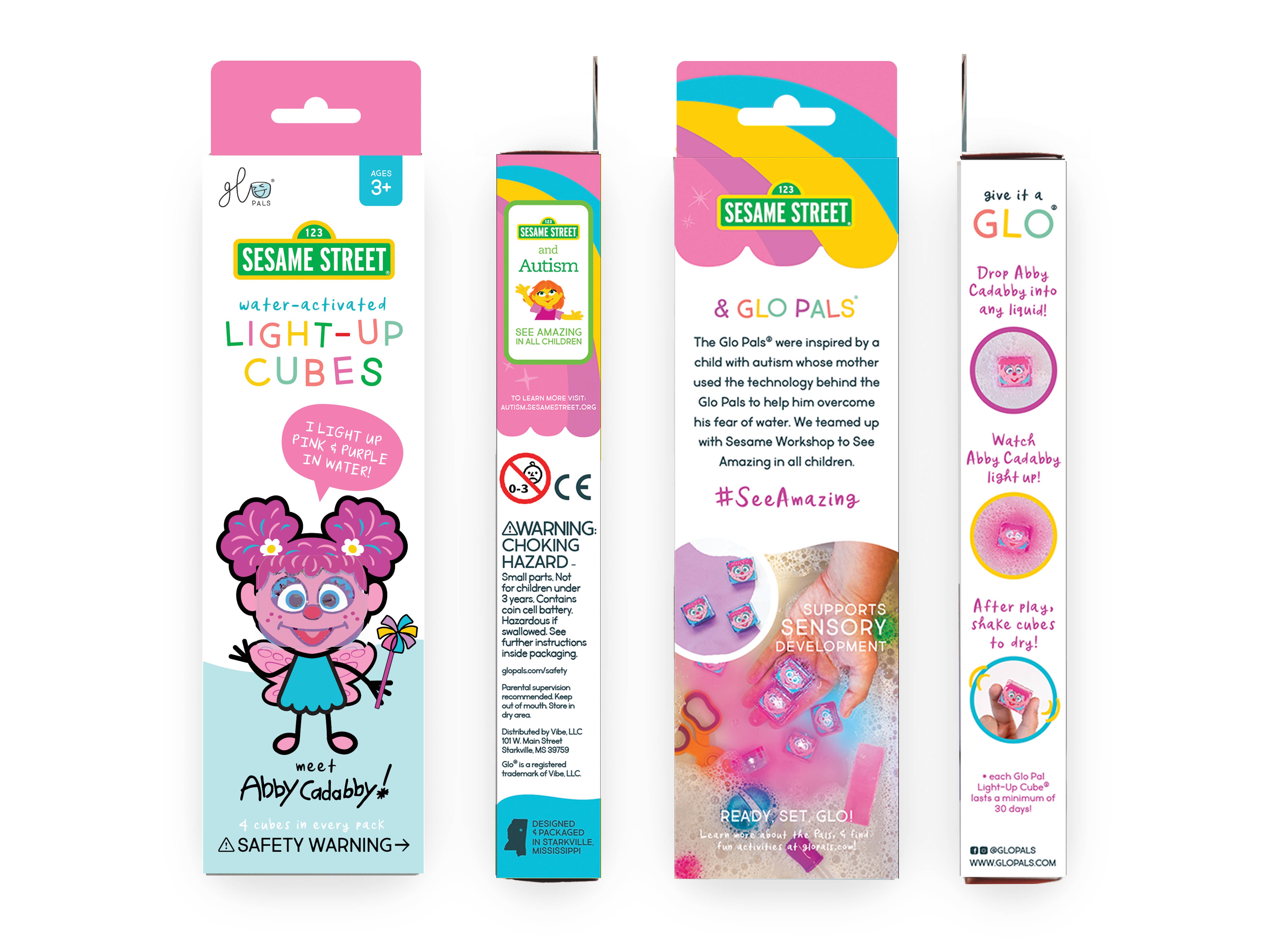 Glo Pals - Wholesale Light-Up Toy - Kids & Baby - Abby Cadabby - Sesame Street Light-Up Cubes2