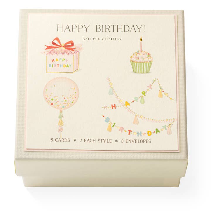 Karen Adams Designs - Wholesale Birthday Card - Happy Birthday Gift Enclosure Box