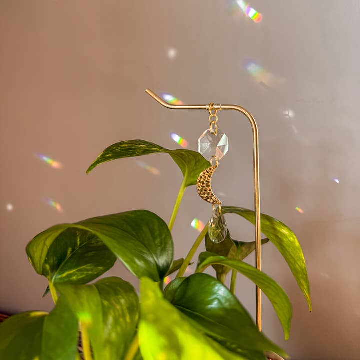 Meraki The Studio Co. - Wholesale Garden/Lawn Stake - Plant Stake | Suncatcher + Moon Charm | Sunlight Reflector4