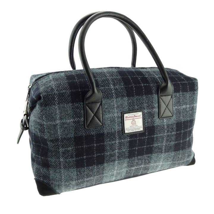 Dublin Gift Company - Wholesale Weekender Bag - Unisex - Scottish Harris Tweed Tartan Overnight Bag