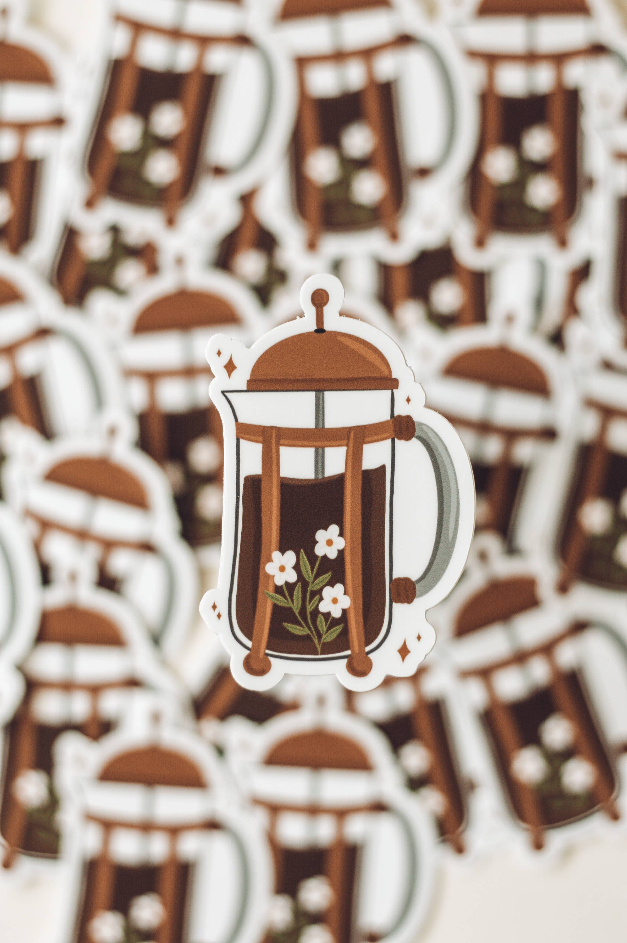 Jess' Paper Co. - Wholesale Sticker - French Press Sticker6