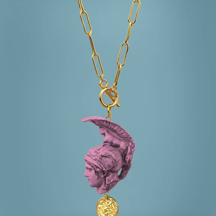 Santart - Wholesale Pendant/Charm Necklace - Ares pink necklace1