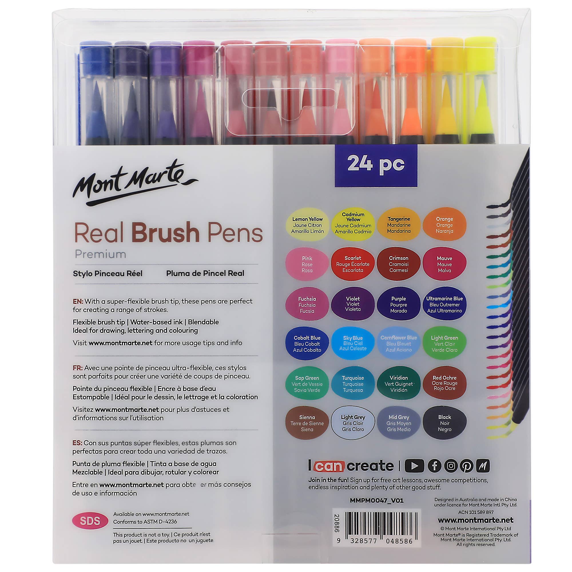 Mont Marte Usa, Inc. - Wholesale Pen - Real Brush Pens Premium 24pc1