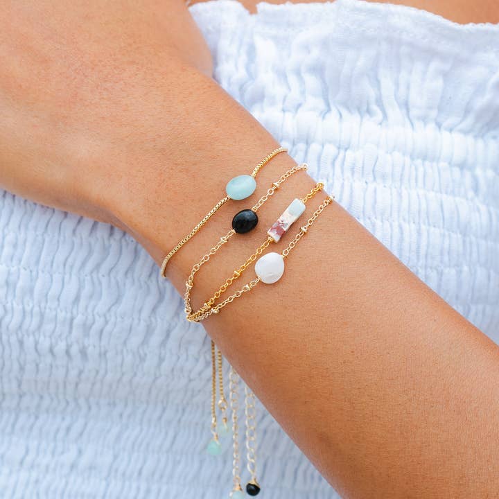 Lotus and Luna - Venta al por mayor Pulsera de cuentas - Pulsera Piedra de la Paz de la Tierra1