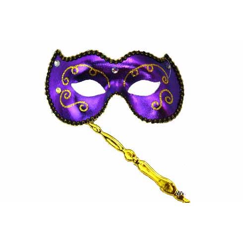 KBW Global Corp. – wholesale Costume – Unisex – Purple Party Stick Mask