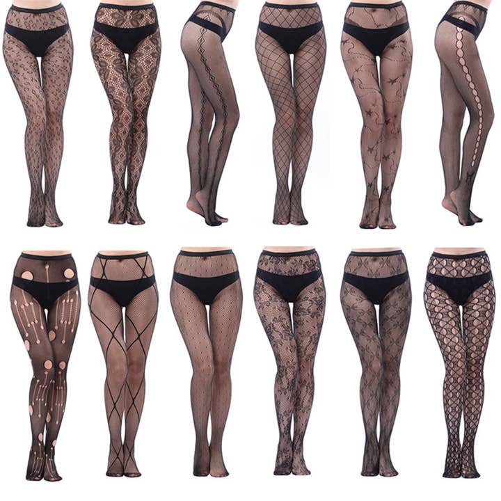 HIGH WAIST TIGHTS FISHNET STOCKINGS PANTYHOSE_CWMS0226 for wholesale by ACCITY