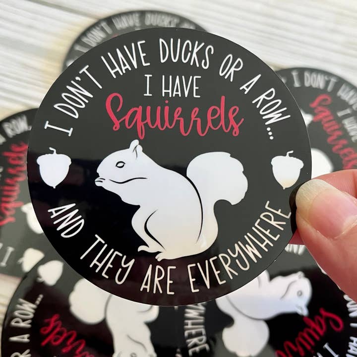 Graceful Darkness, LLC - Wholesale Sticker - Squirrels, Vinyl Sticker