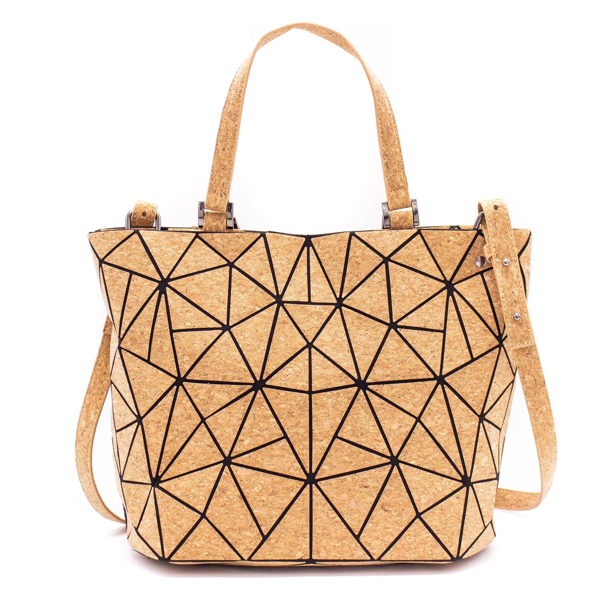 Meninas Bonitas Cork - Wholesale Tote Bag - Women's - Cross-road, Geometric Cork Handbag for Women BAG-220712