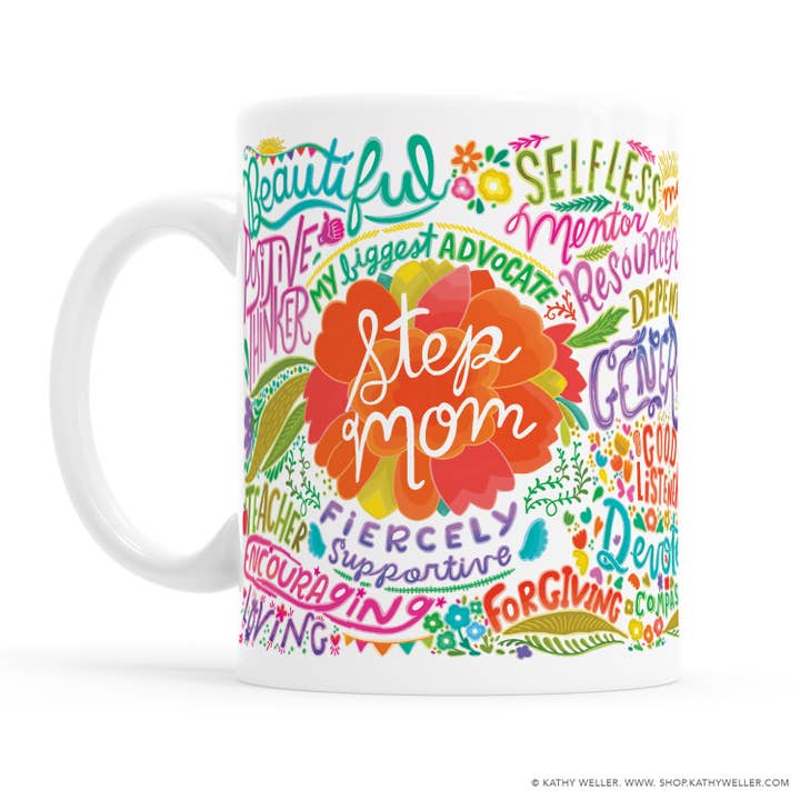 Kathy Weller Art+Ideas - Wholesale Coffee Mug - Mom Floral-Themed Mug14
