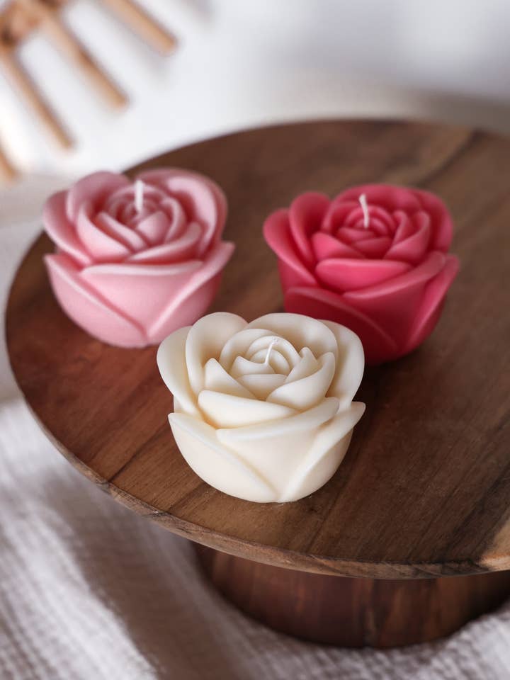 Rose bloom for wholesale by Niki Candle