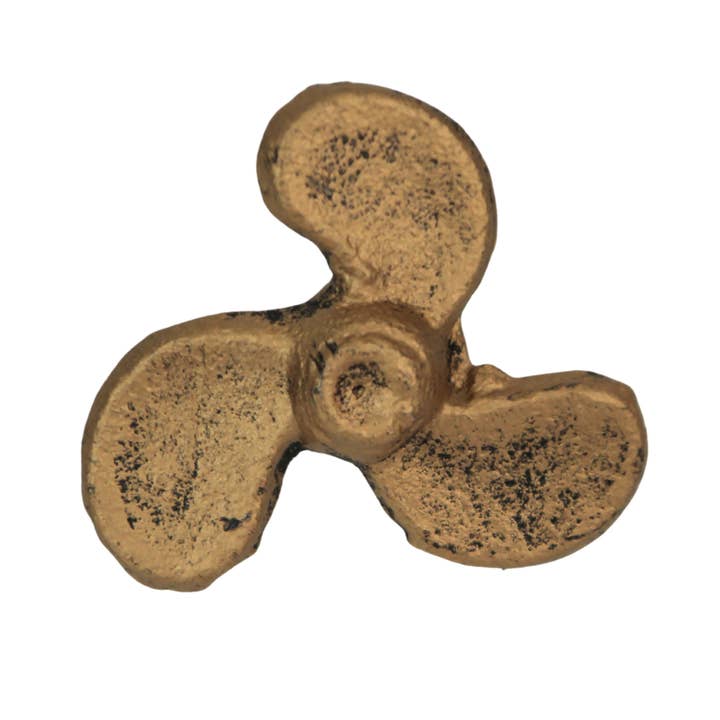 Set of 6 Antique Gold Boat Propeller Drawer Pulls for wholesale by Zeckos