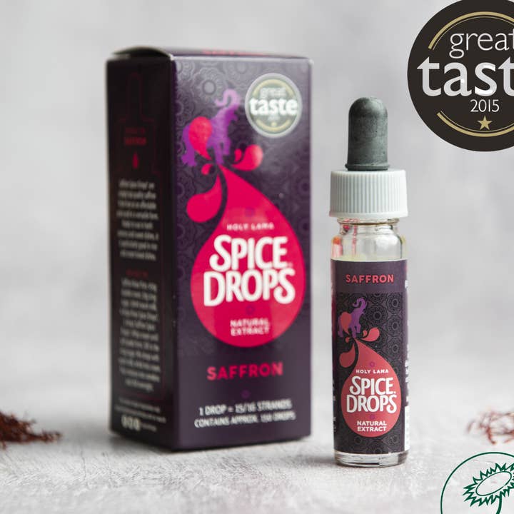 Extrait naturel de safran, gouttes d'épices, primé, végétalien pour la vente par Holy Lama Naturals