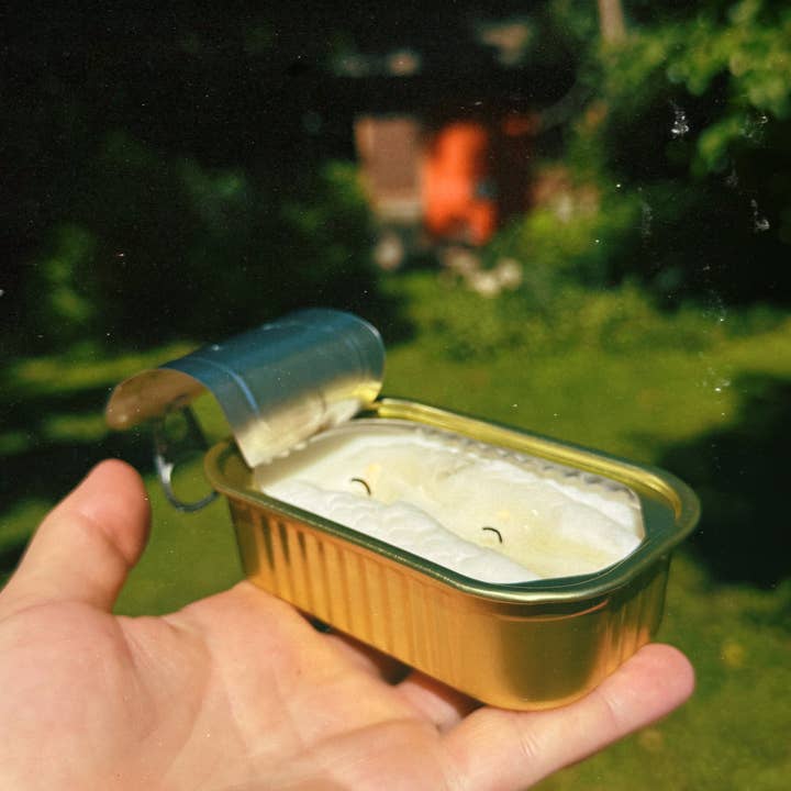 Tinned Candle - Wholesale Jar/Filled Candle - Tinned Fish Candle - Citronella