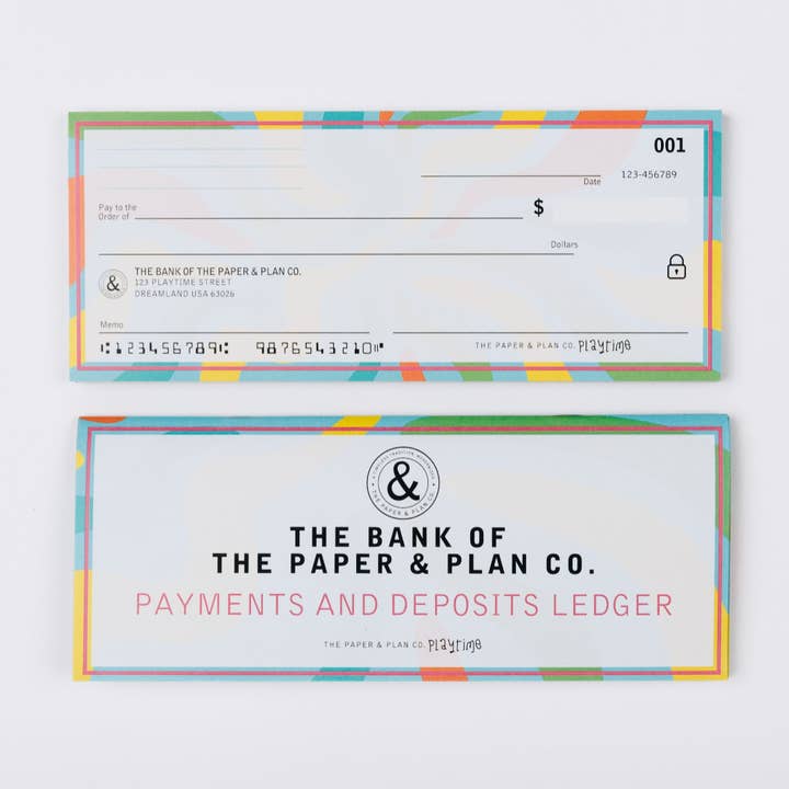 The Paper and Plan Co. - Wholesale Stationery/Notecard Set - Kids Playtime Banking Bundle