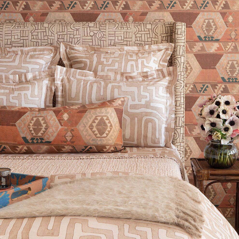 St. Frank - Wholesale Decorative Tray - Turquoise Daisy Suzani - Large Tray1