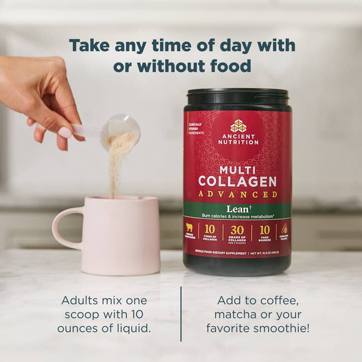 Ancient Nutrition - Wholesale Protein/Superfood Powder - Multi Collagen Advanced Lean | Powder Cinnamon (25 Servings)4