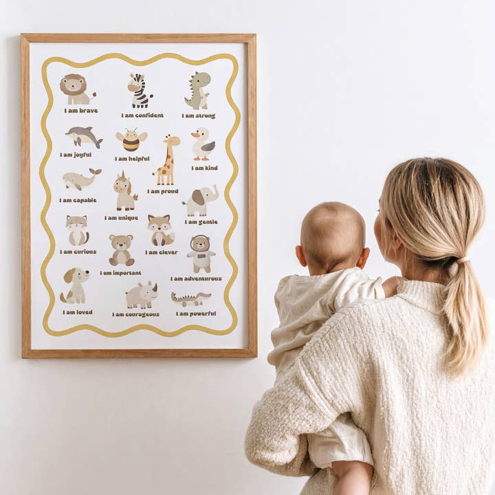 I Am | Positive Affirmation Poster for wholesale by Arty Bub