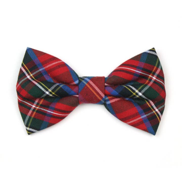 Red and Blue Tartan Pet Bow Tie - The Lennox for wholesale by Dusidog