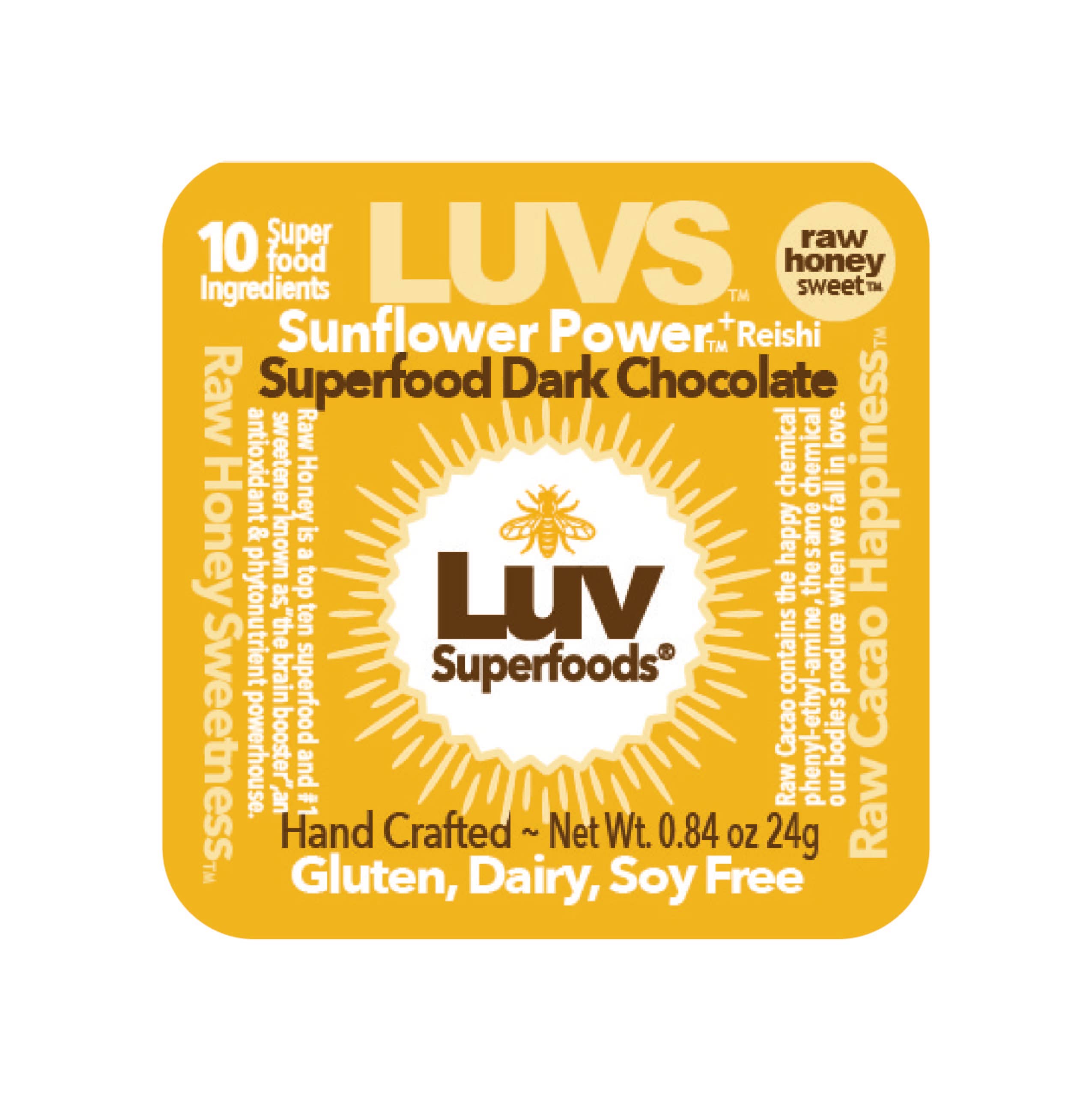 LUV Superfoods – wholesale Chokladtäckta godisar – Solroskraft +1000mg Lion's Mane Mörk Chokladkoppar4