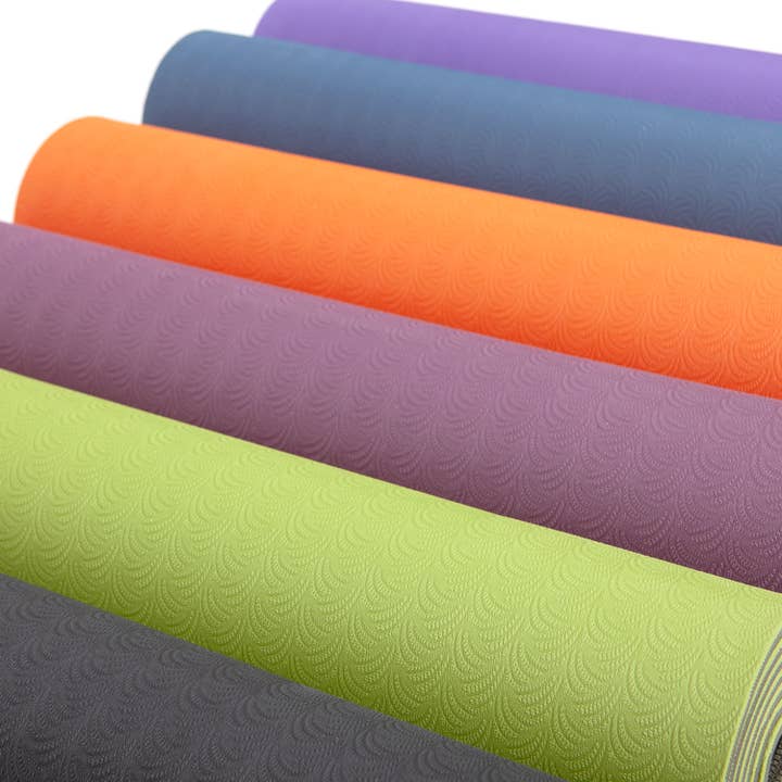 Bodynova - Wholesale Yoga Mat - Lotus Pro TPE yoga mat yellow/light grey