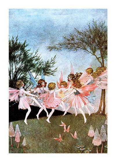 Laughing Elephant - Wholesale Everyday Greeting Card - Fairy Circle - Fairies Card1