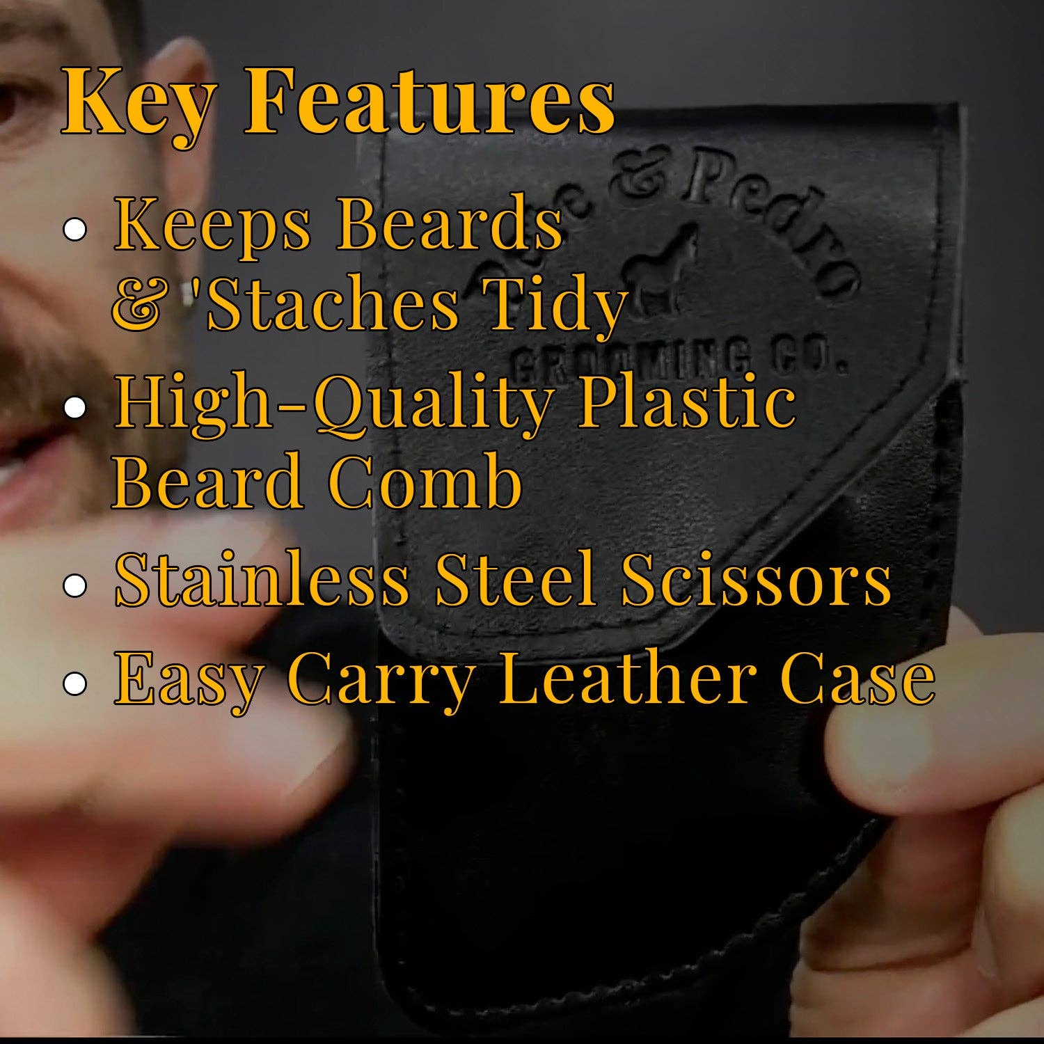 Pete & Pedro - Wholesale Beard Styling Product - Beard Care Comb & Scissors Kit1