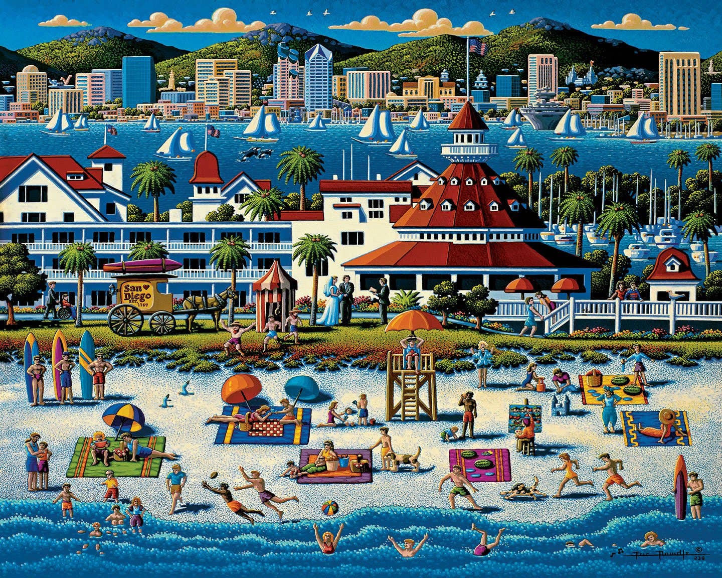 Boardwalk Puzzle Company - Wholesale Puzzle - Adult - San Diego - 500 Piece1