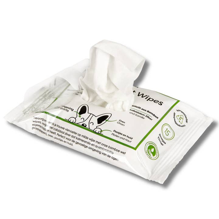 TraumaPet Nederland - Wholesale Pet Grooming Aid - Dog - Premium Wet Wipes