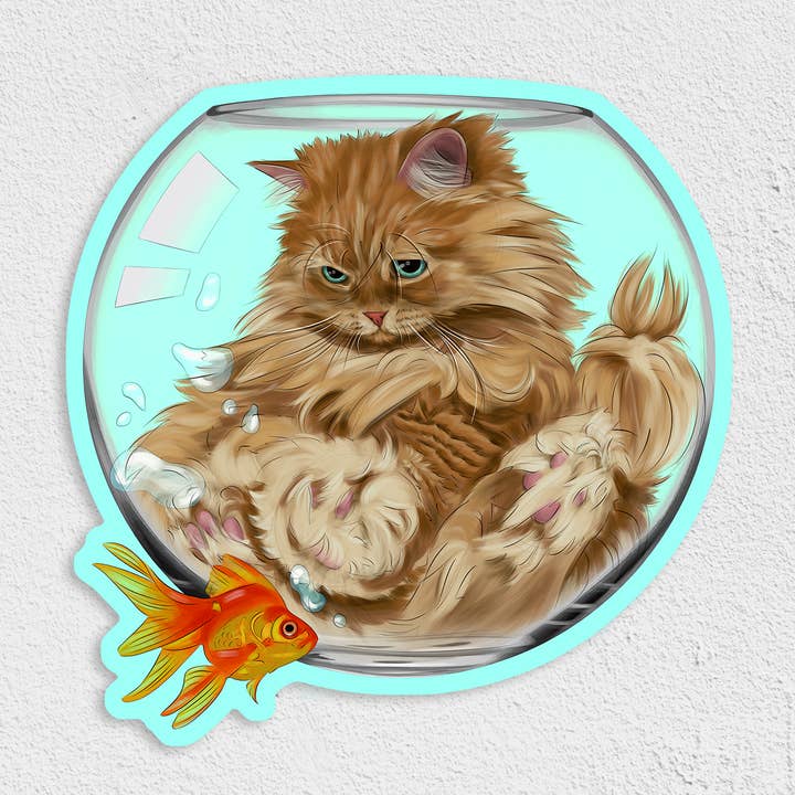 Adesivo impermeabile Heckin' Bamboozled per la vendita all'ingrosso da parte di Cat Loaf Studio