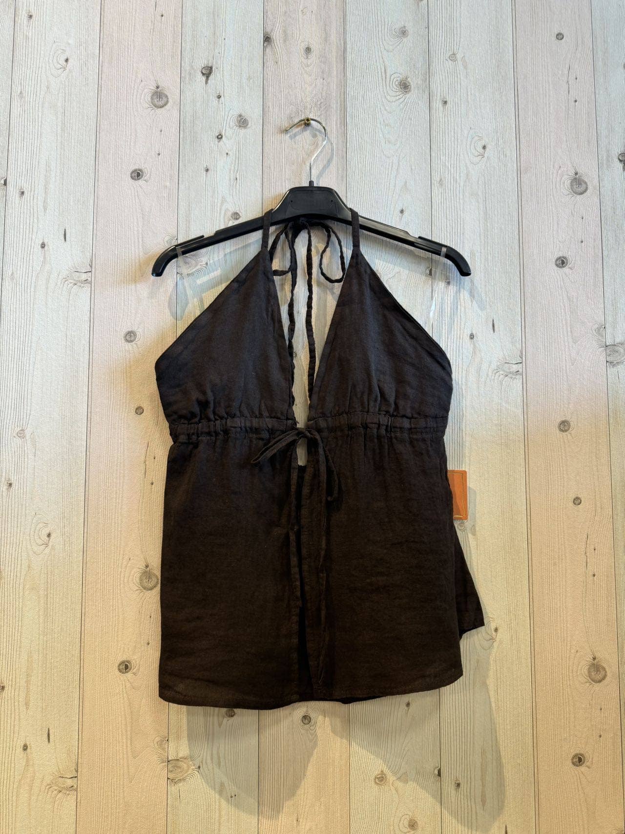 Linen & More - Vente Caraco – femme - T-shirt à bretelles ouvertes 100 % lin REF 2152216