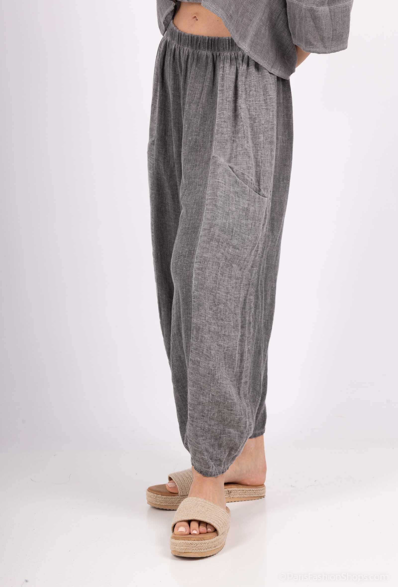 Shyloh - Wholesale Pants - Women's - Linen cotton trousers 205246